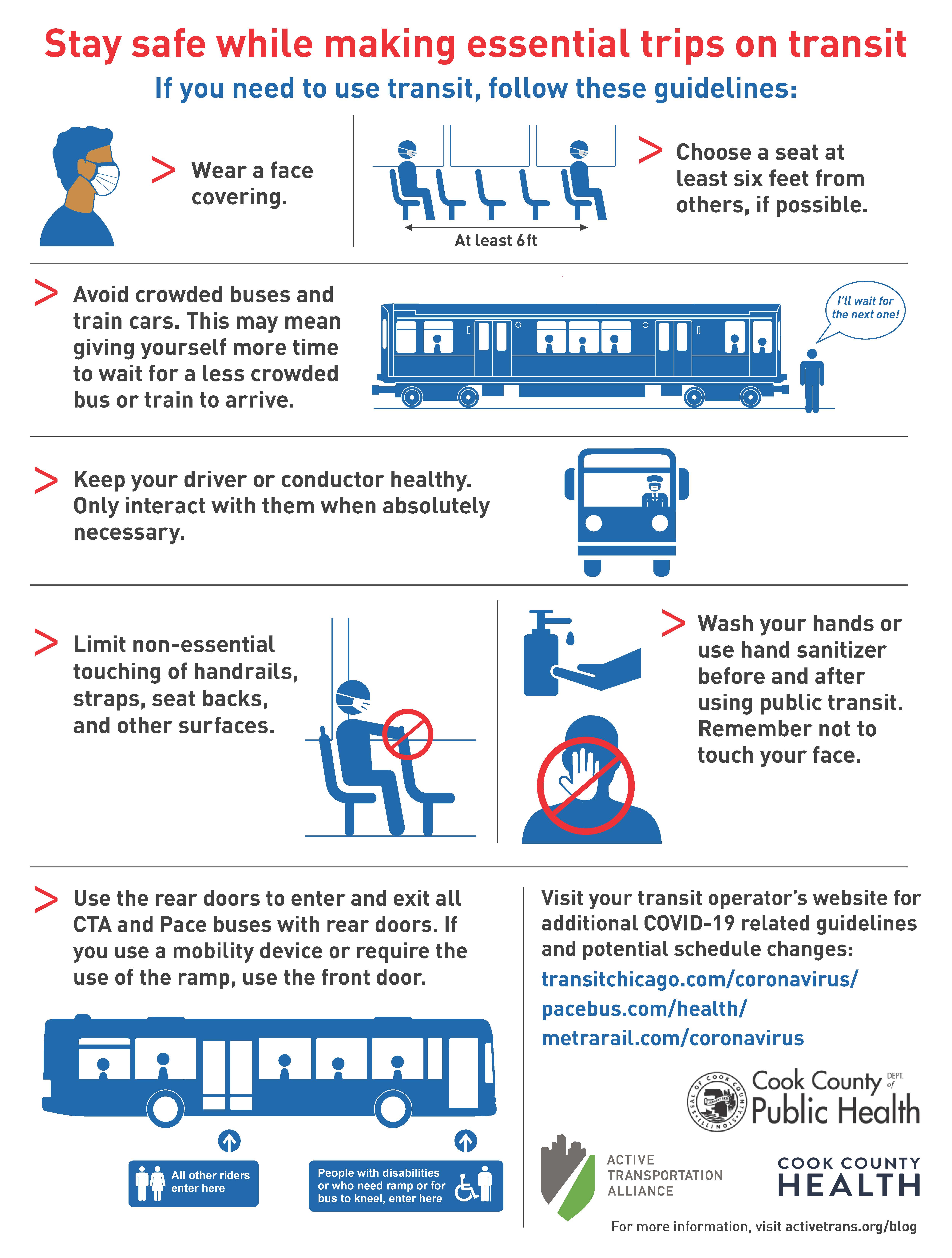 Transit Safety Tips Infographic