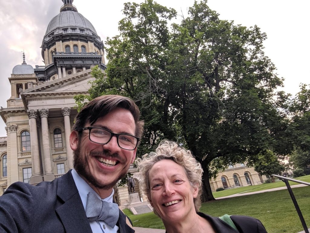 Nekritz with business partner John Amdor from the Nekritz Amdor Andersson Group. 